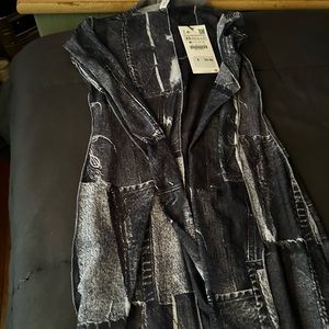 BN Zara Long Denim Patch Dress